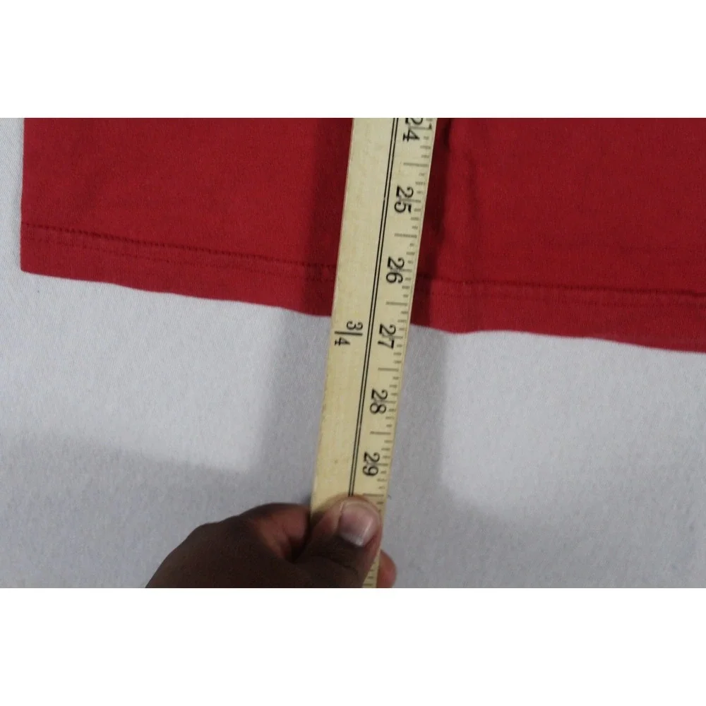 Levis Strauss Men Red Shirt Graphic Print Casual Size Medium